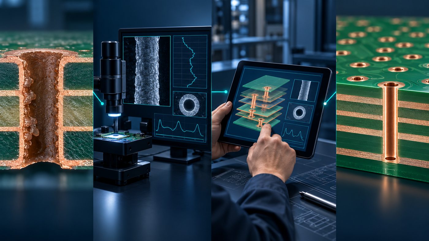 Percorso di analisi tecnica PCB dal difetto alla verifica del risultato